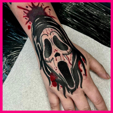 Scream horror tattoo  Scary tattoos Movie tattoo Movie tattoos