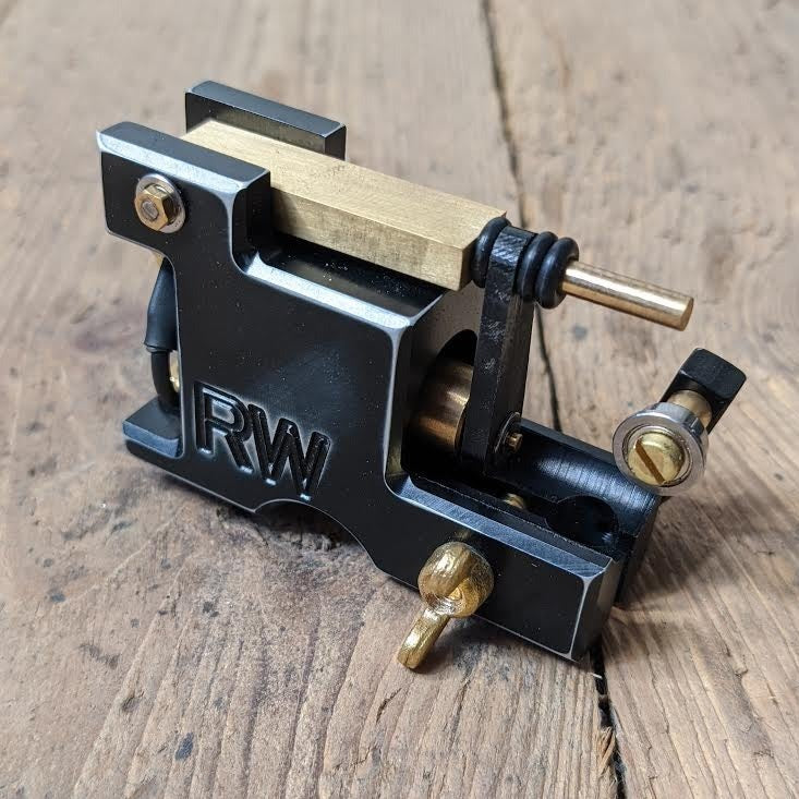 MK2 SLIMLINE BRASS 42 MM with Needle tensor by ROTARY WORKS