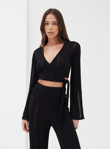 4th & Reckless black beach co-ord