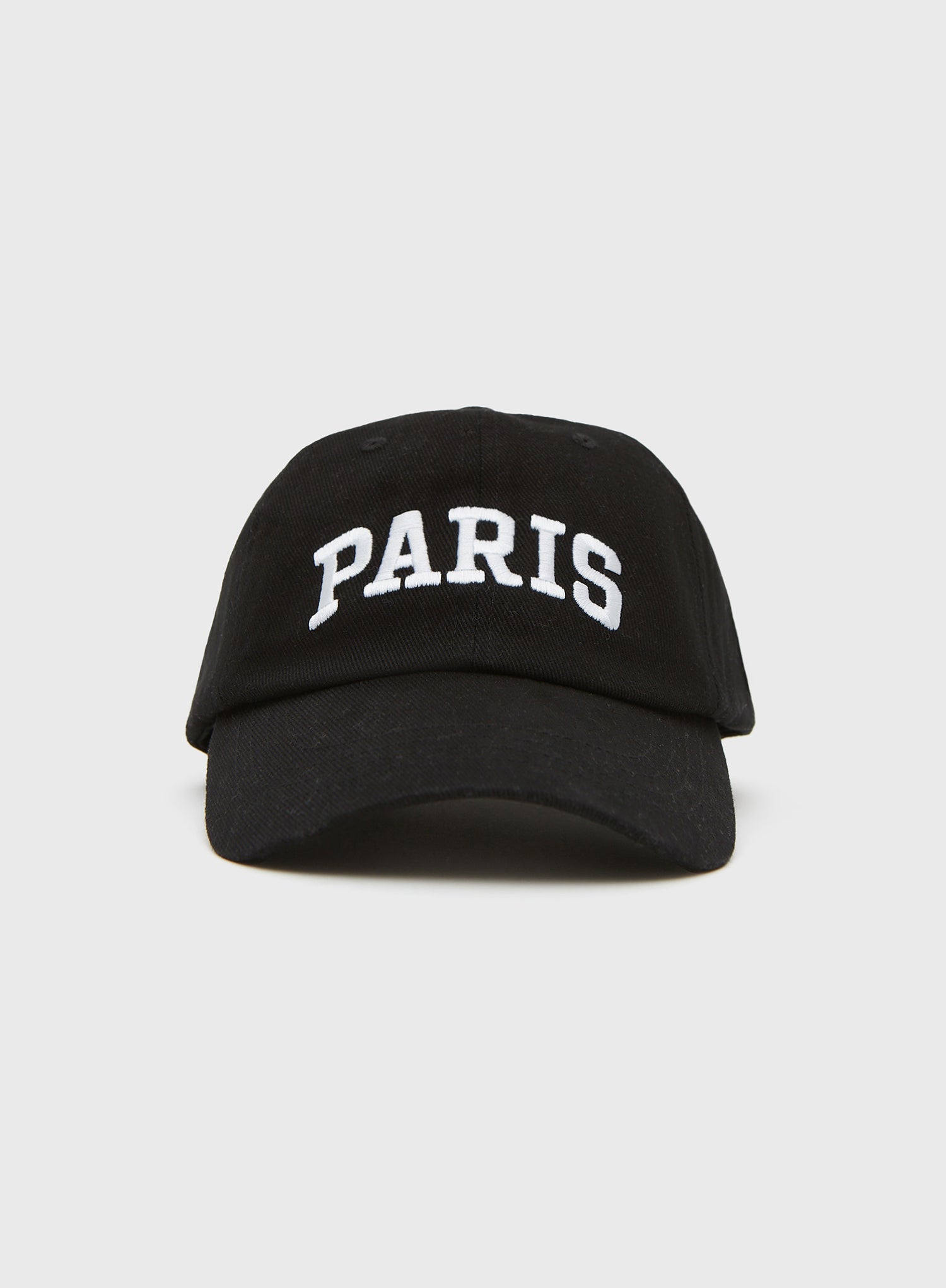 Image of Black Paris Embroidered Cap – Astrid