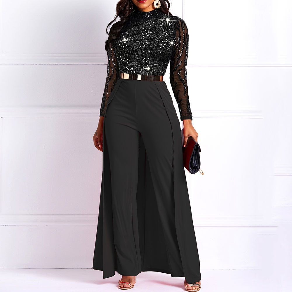 formal jumpsuits long sleeve