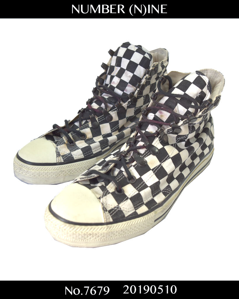 checkered sneakers