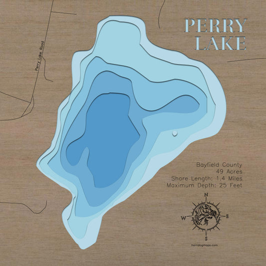 Pike Lake Chain in Bayfield County, WI – Horn Dog Maps