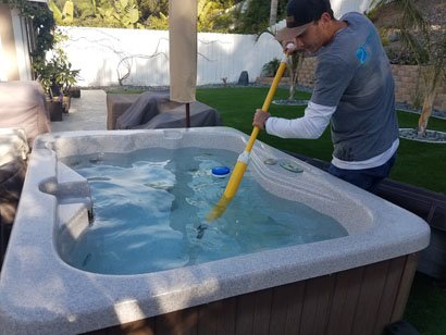 cleaning your hot tub