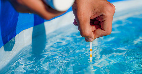 using pool test strips