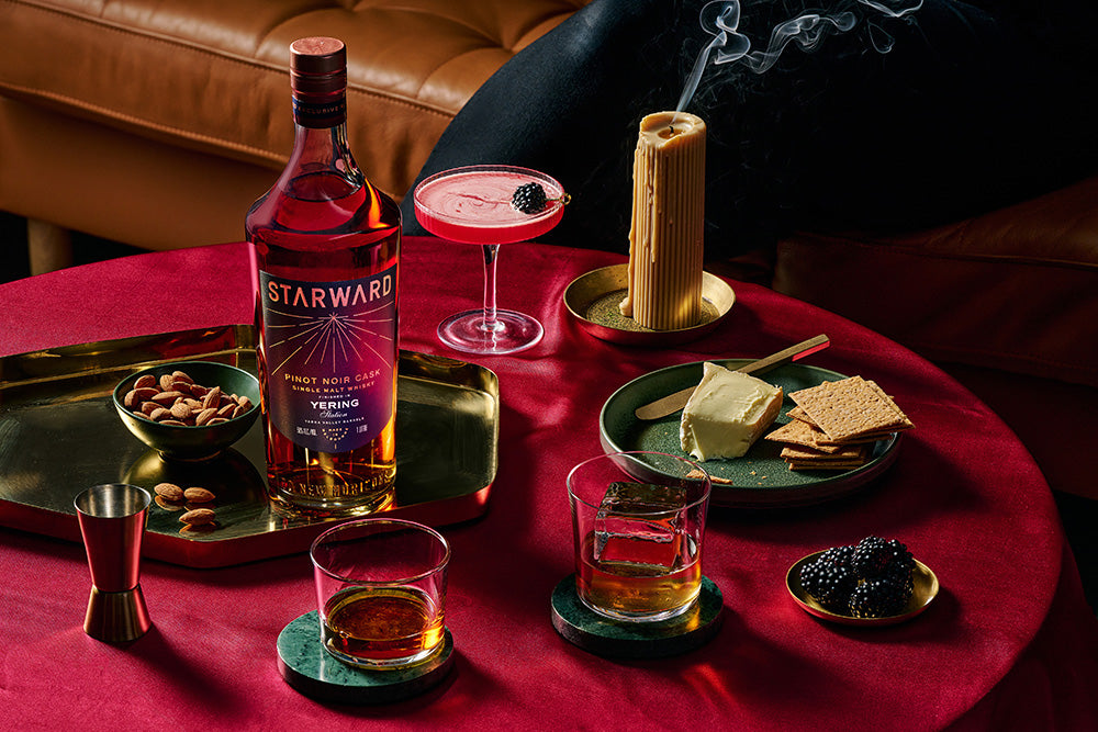 Starward Yering Station Collaboration whisky bottle on table