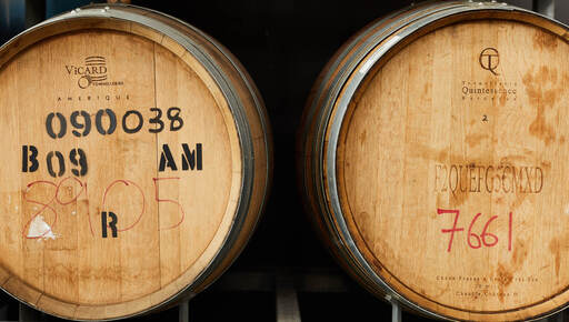 Whisky barrels maturing new make spirit from Starward in Port Melbourne