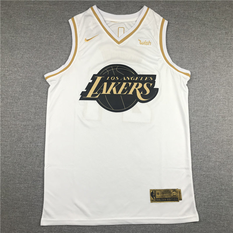 lakers gold and white jersey