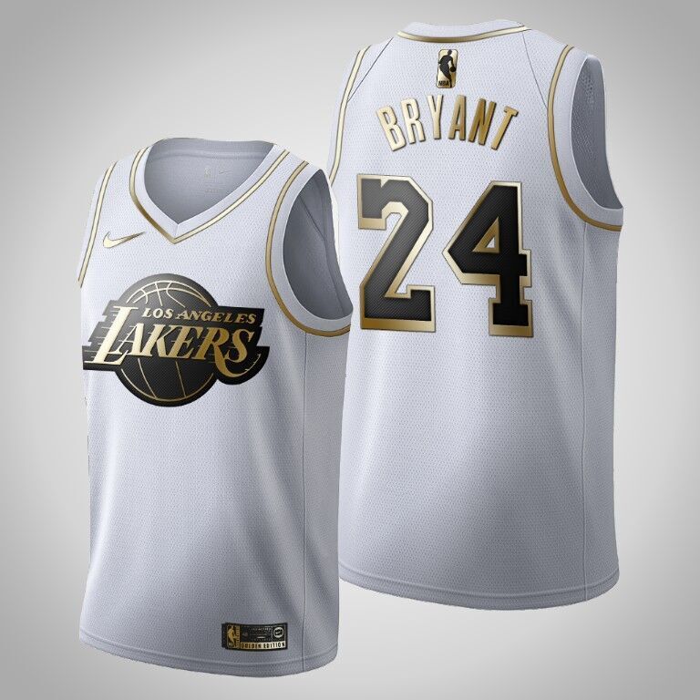 lakers black and white jersey