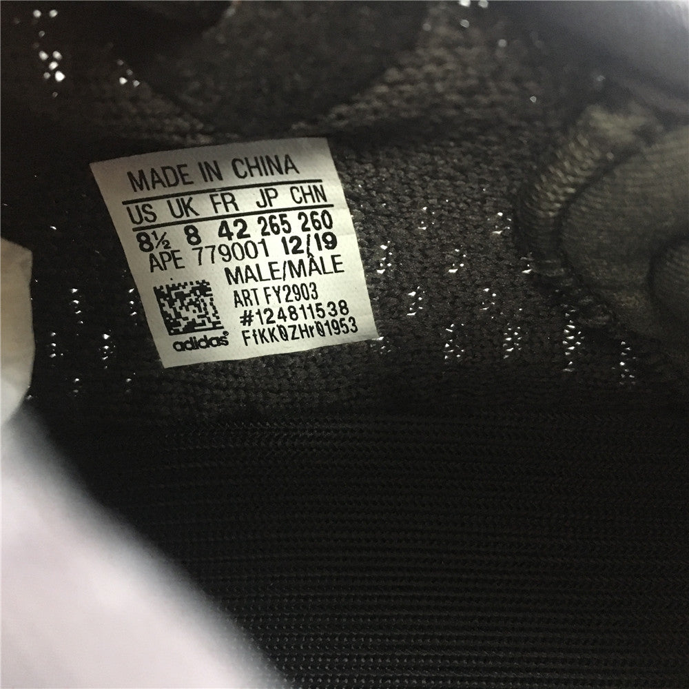 yeezy cinder size tag
