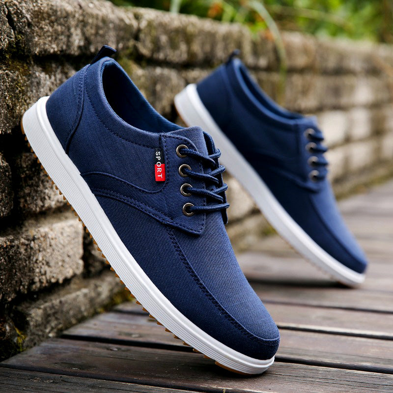 men's breathable canvas casual shoes