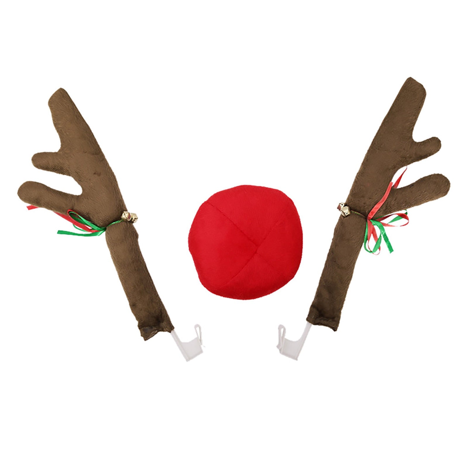 Car Reindeer Antlers And Red Nose Christmas Decor
