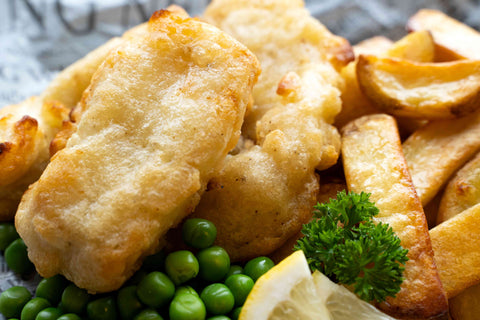 Fisherman Fish and Chips fiskur og franskar þorskur i tempura