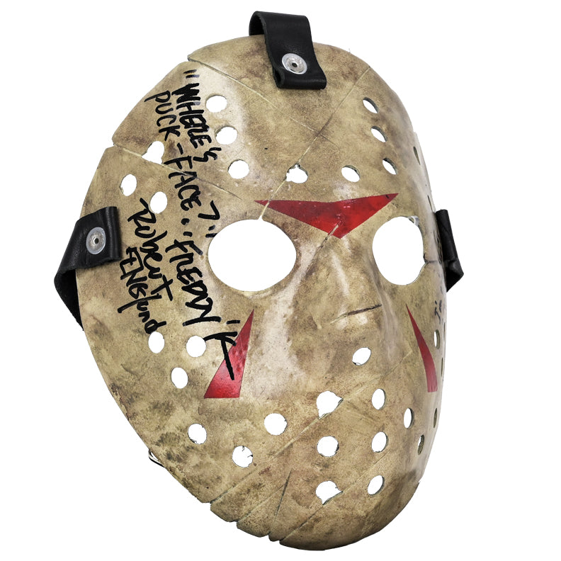Robert Ken Kirzinger Autographed Freddy Jason Mask with In – Authentics