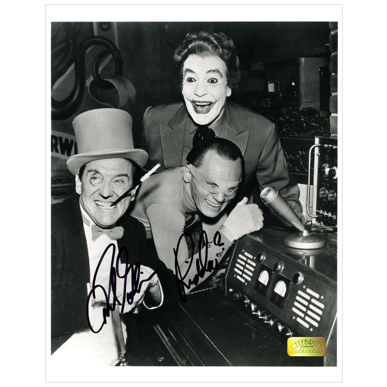 Frank Gorshin Autographed Classic Batman Riddler 8x10 Trio Photo –  Celebrity Authentics