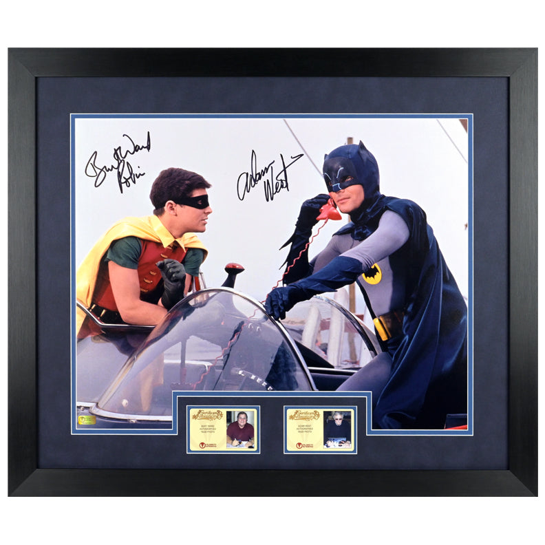 Adam West and Burt Ward Autographed Classic Batman 1966 Batman and Rob –  Celebrity Authentics