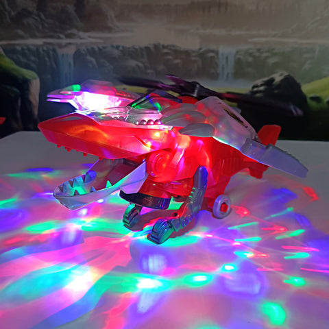 Transforming Dinosaur Led Helicopter