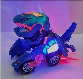 transforming dinosaur led car