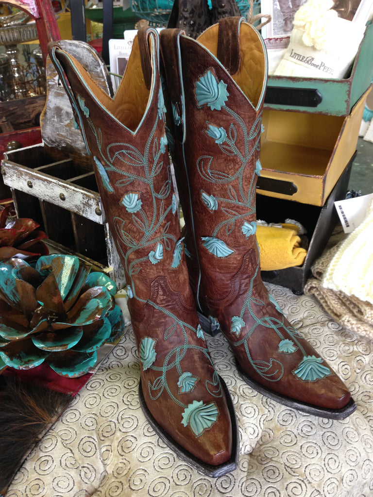 aqua cowgirl boots