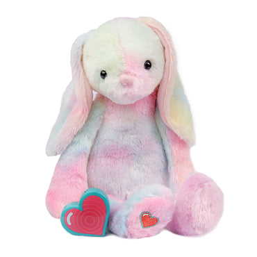 Heartbeat Anxiety Rabbit Plush Stuffed Bunny Behavior Comfort Toy with Pulse in Pink