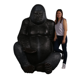 angry gorilla.black gorilla Rug by mario's