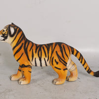 Standing Bengal Tiger Cub Life Size Statue - LM Treasures 