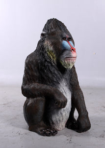 Mandrill Monkey Life Size Statue Lm Treasures