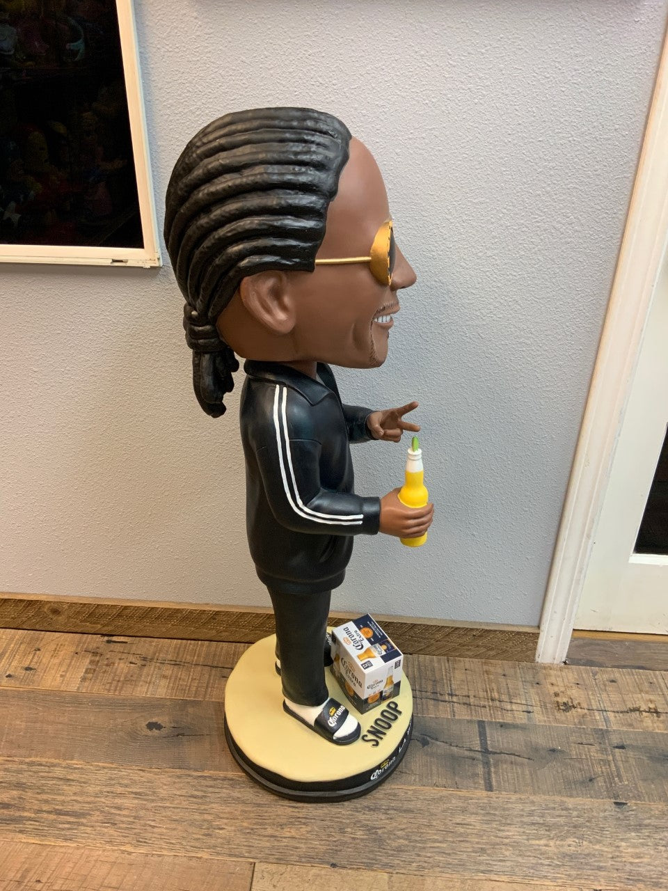 Snoop Dogg In Black Sweatsuit Corona Bobblehead Statue LM Treasures