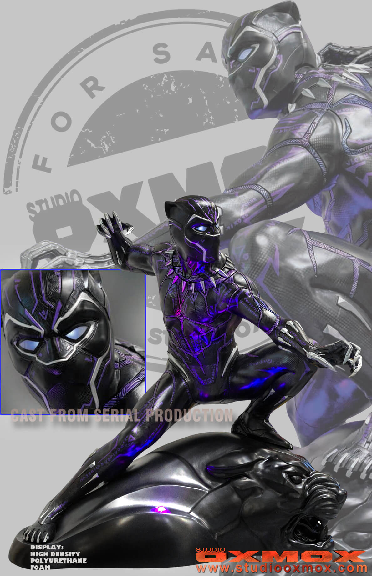 Marvel Hasbro 2018 12 Inch Black Panther Rare Purple Lining Suit | eBay