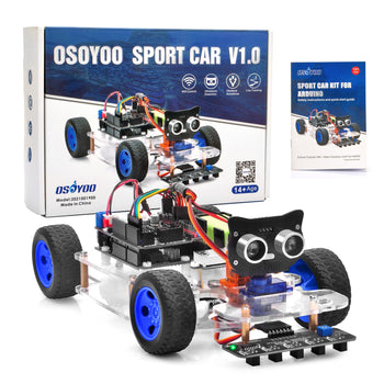 Open Box Refurbished Servo Steering SPORT Robot Car for Arduino