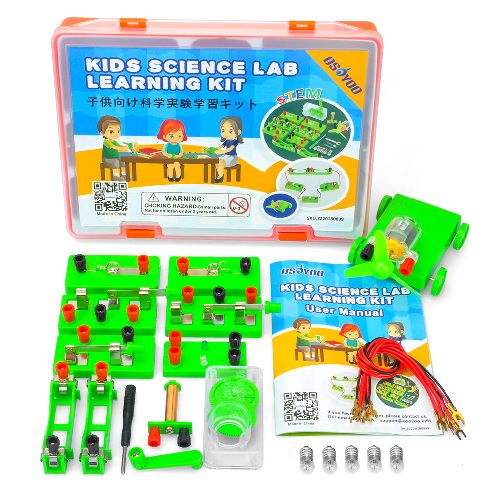 Japace Electricity Science Kits for Kids Age 8-10-12-14, 10 STEM Projects,  Electric Circuits Activities, Physics Lab Experiments for Learning 