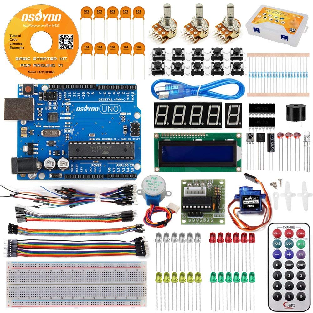 OSOYOO 20-in-1 Ultimate Sensor Kit for Arduino Raspberry Pi