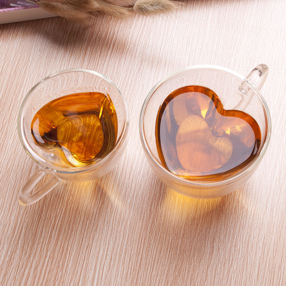 double glass tea cups