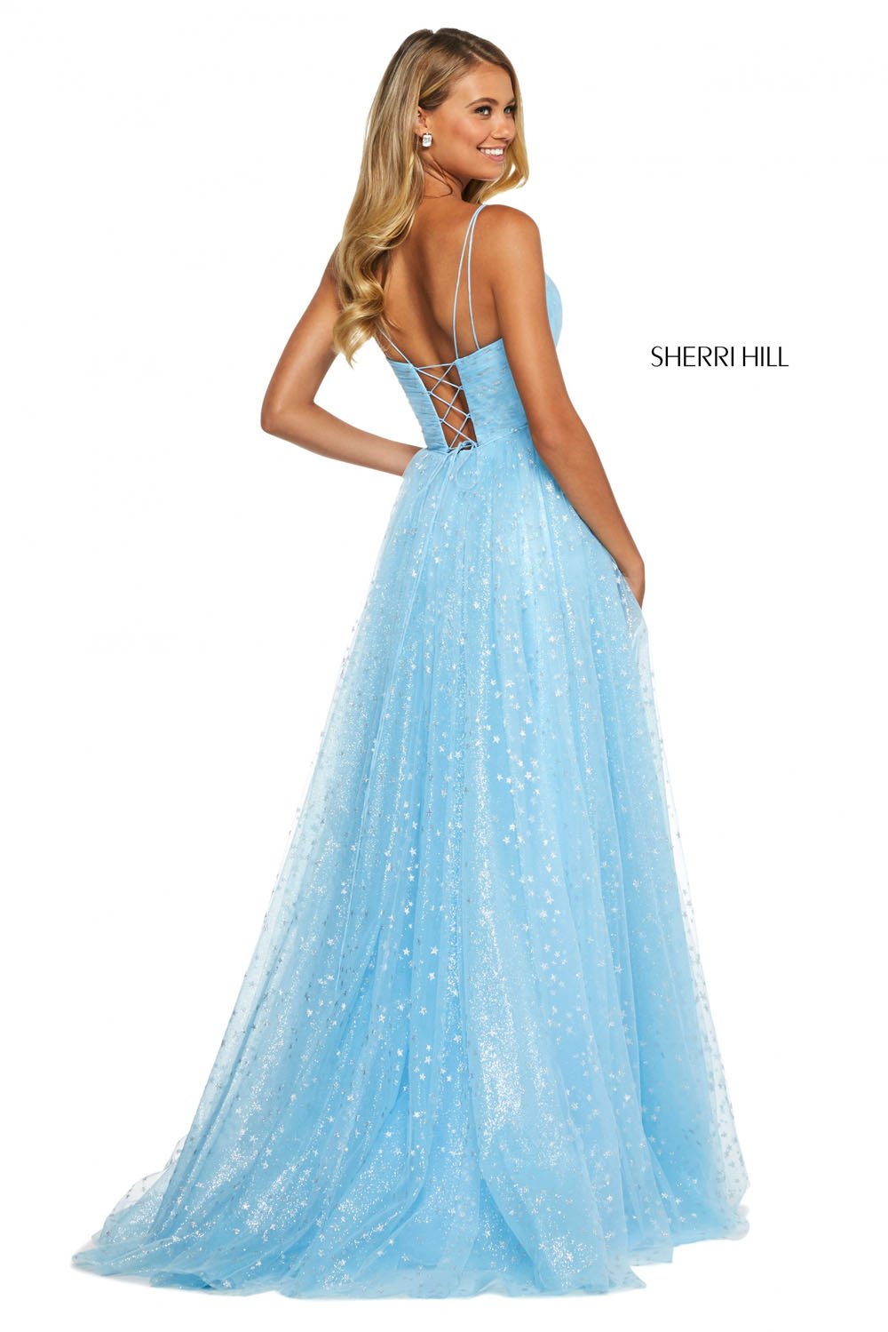 sherri hill high low prom dress