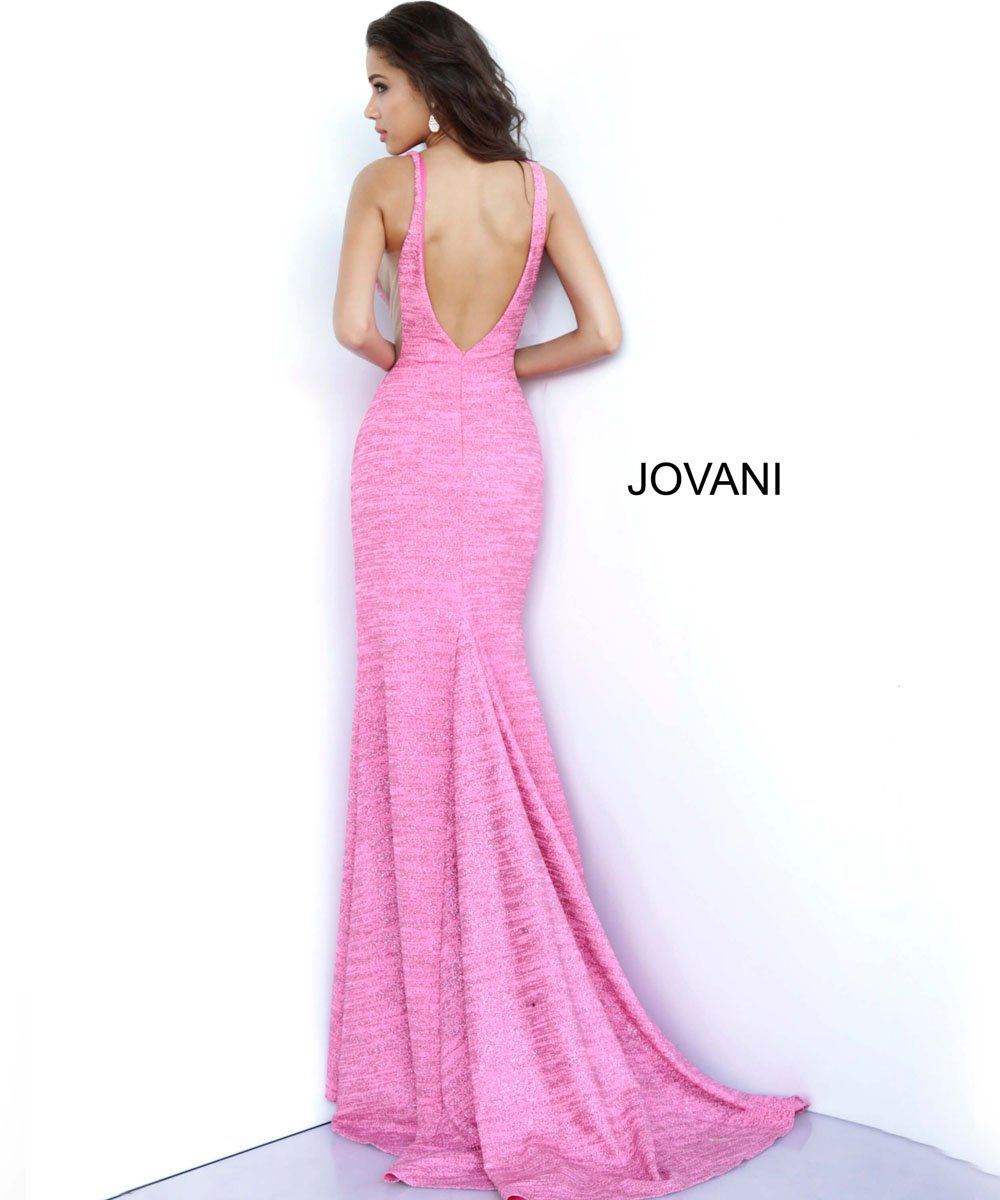 jovani hot pink dress