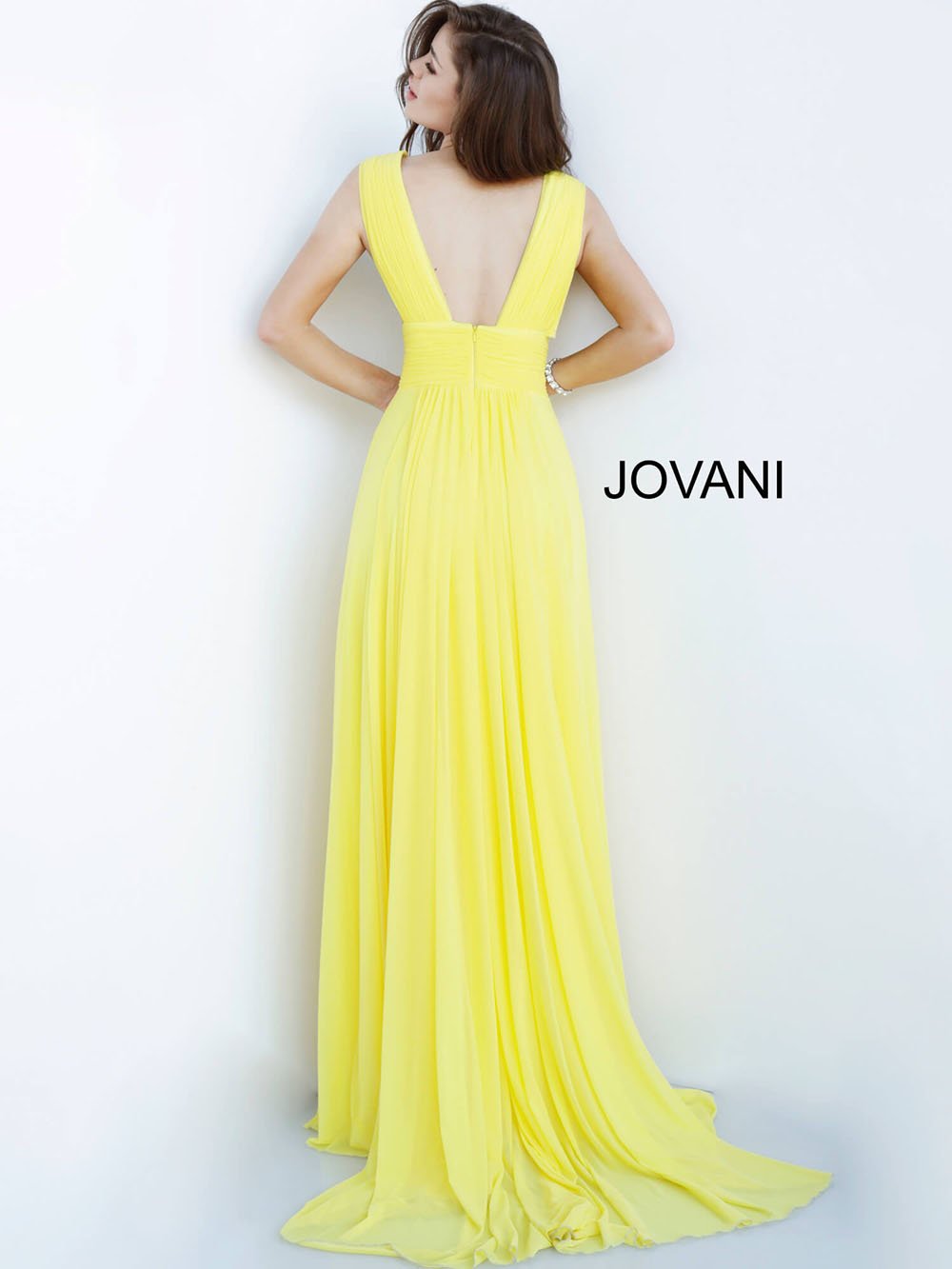 jovani yellow prom dress