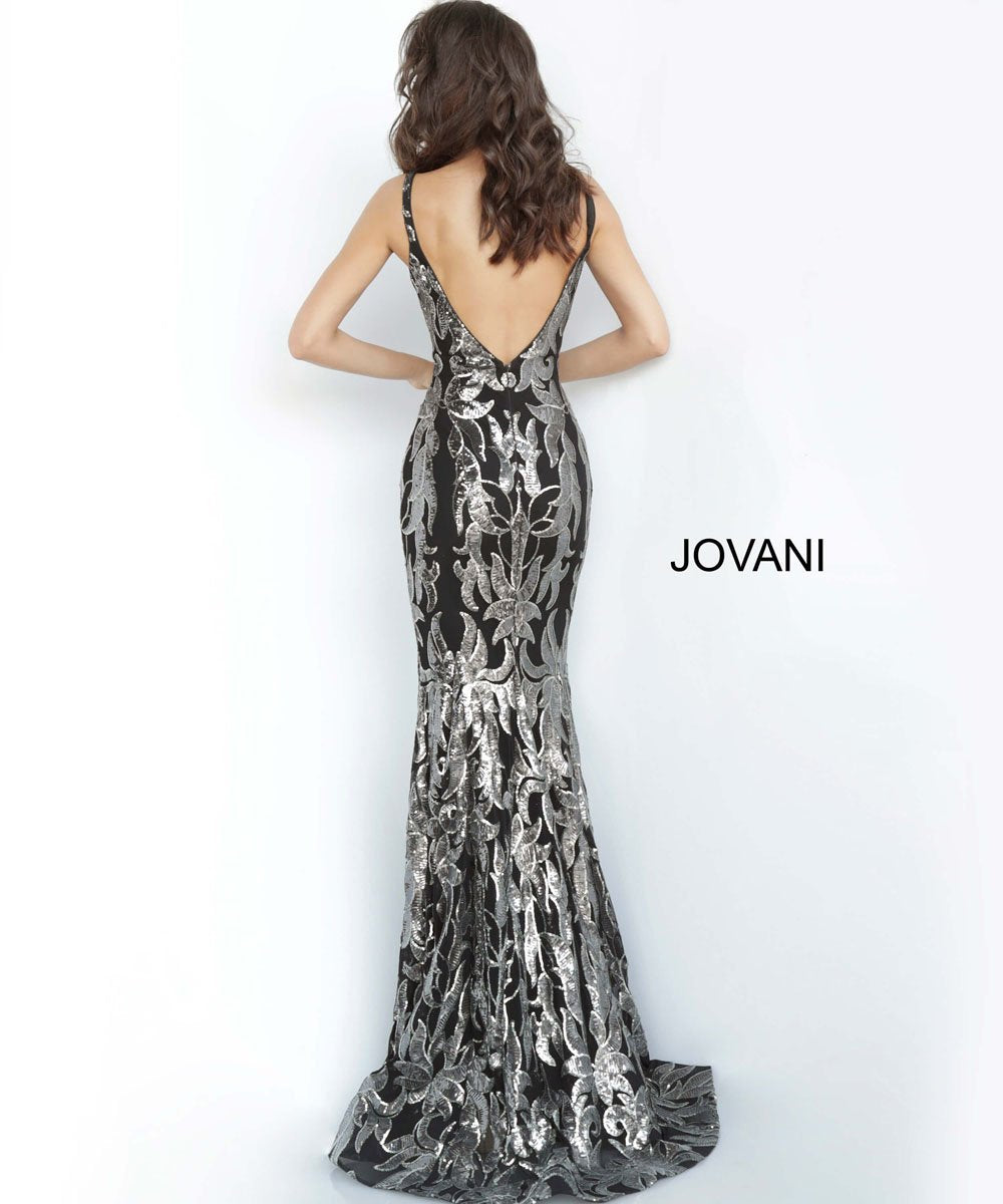 jovani gunmetal dress