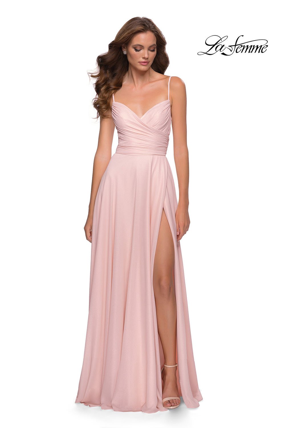 le chateau, Dresses, Le Chateau Plus Size Blush Pink Rose Gold Champagne  Fit Flare Prom Summer Dress