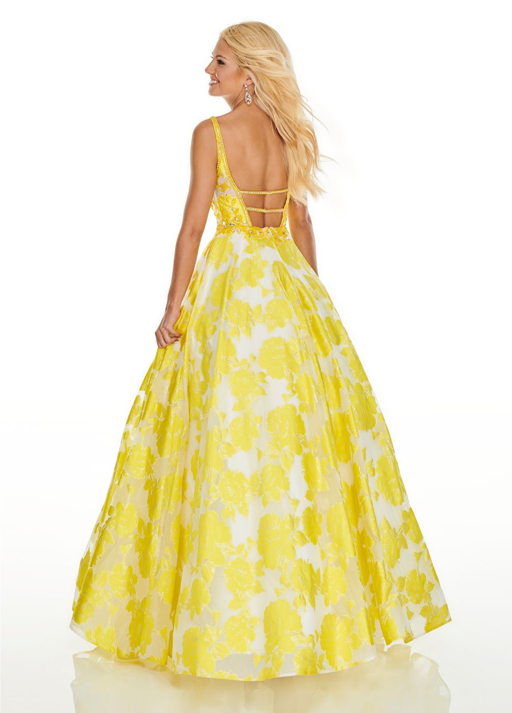 rachel allan yellow prom dress