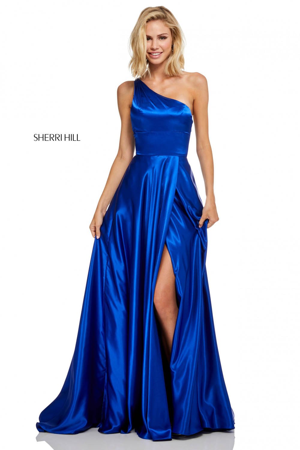 royal blue sherri hill prom dress