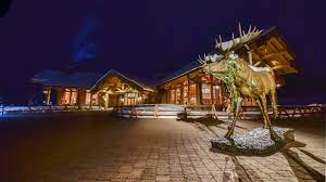 Snowbasin Resort at night