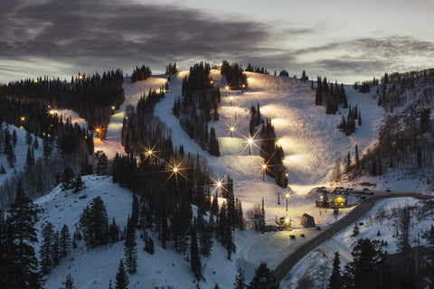 Powder Mountain Resort at Night