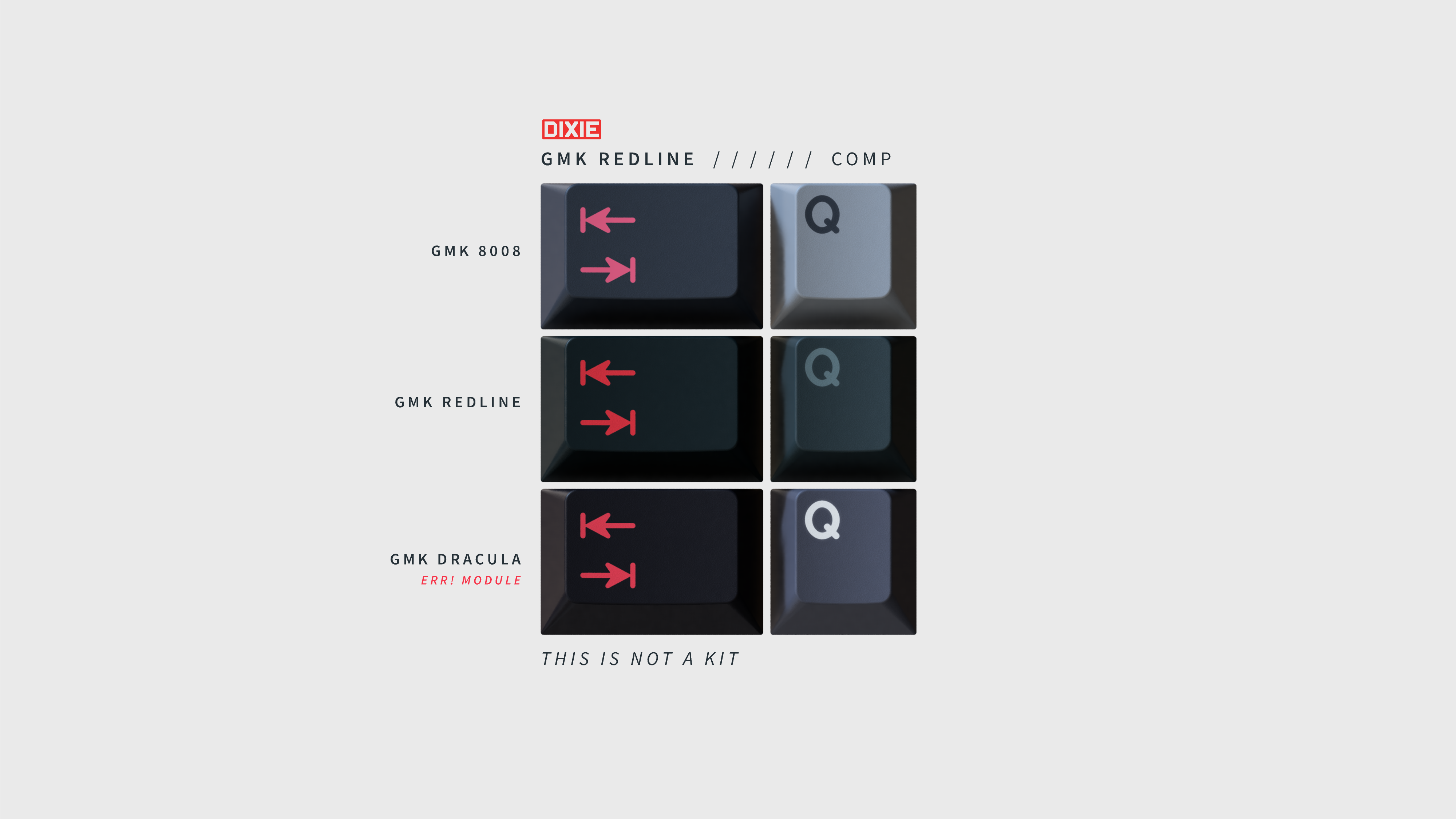 [Pre-Order] GMK Redline Keycap Set