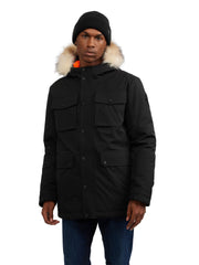 Parka hombre negro grotto regular fit Pieers