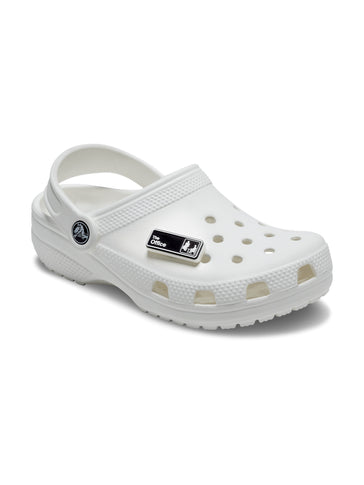 CROCS JIBBITZ BLACK & WHITE NUMBER 7