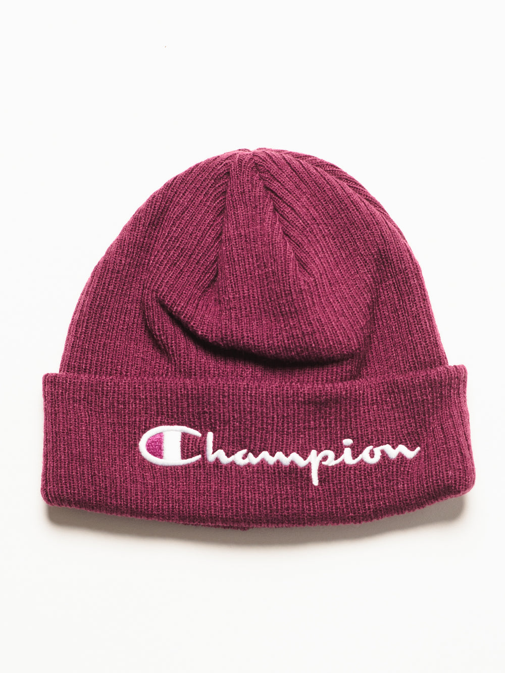 purple champion beanie