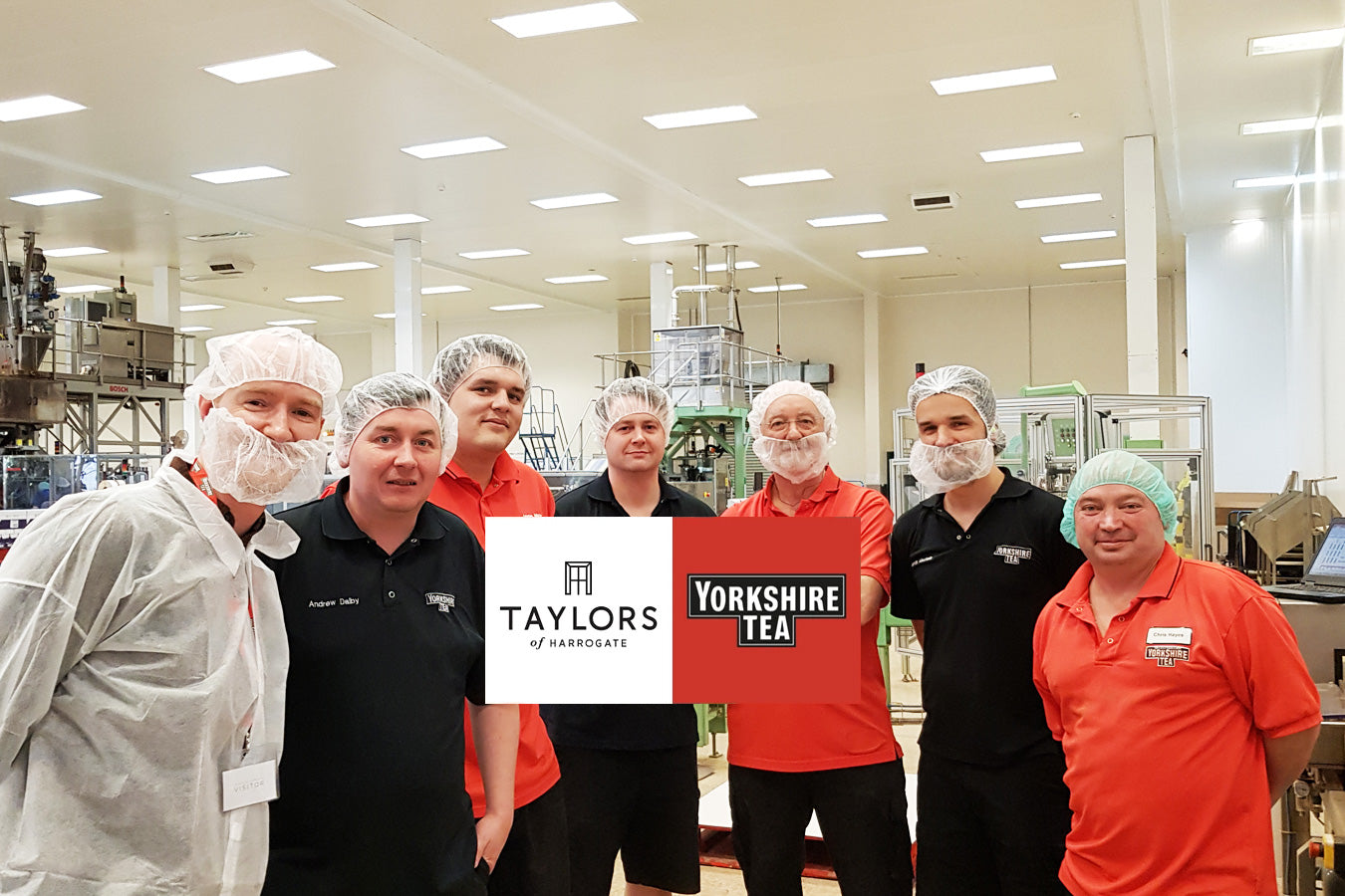 taylors of harrogate team with scayl team lookijgn at packing machines
