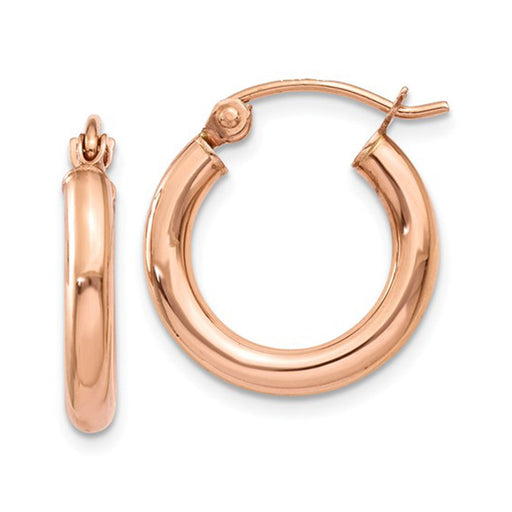 10x16 mm Rose Gold-colored Voluta Earring Hook x 4 pc(s) 