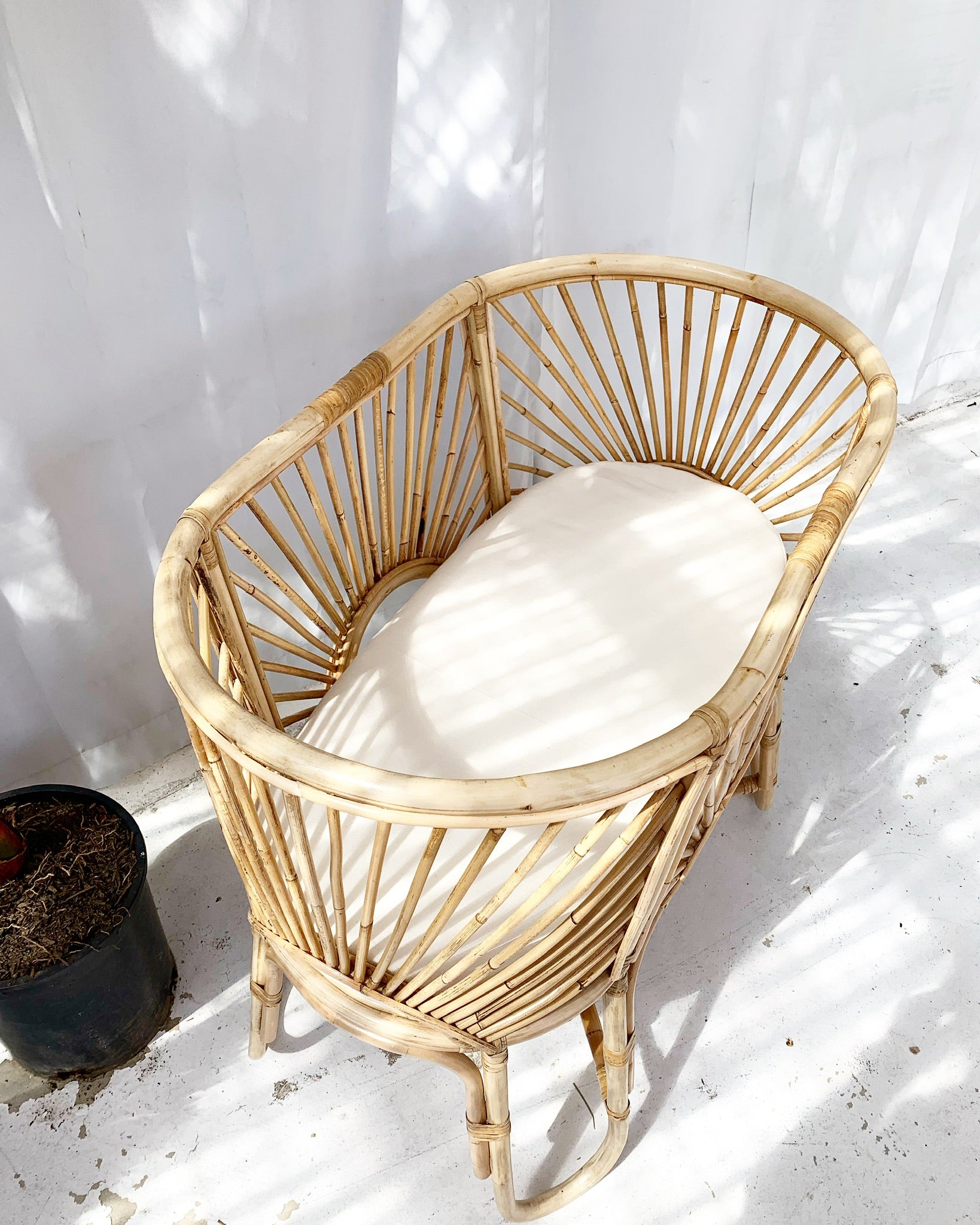 rattan bassinet