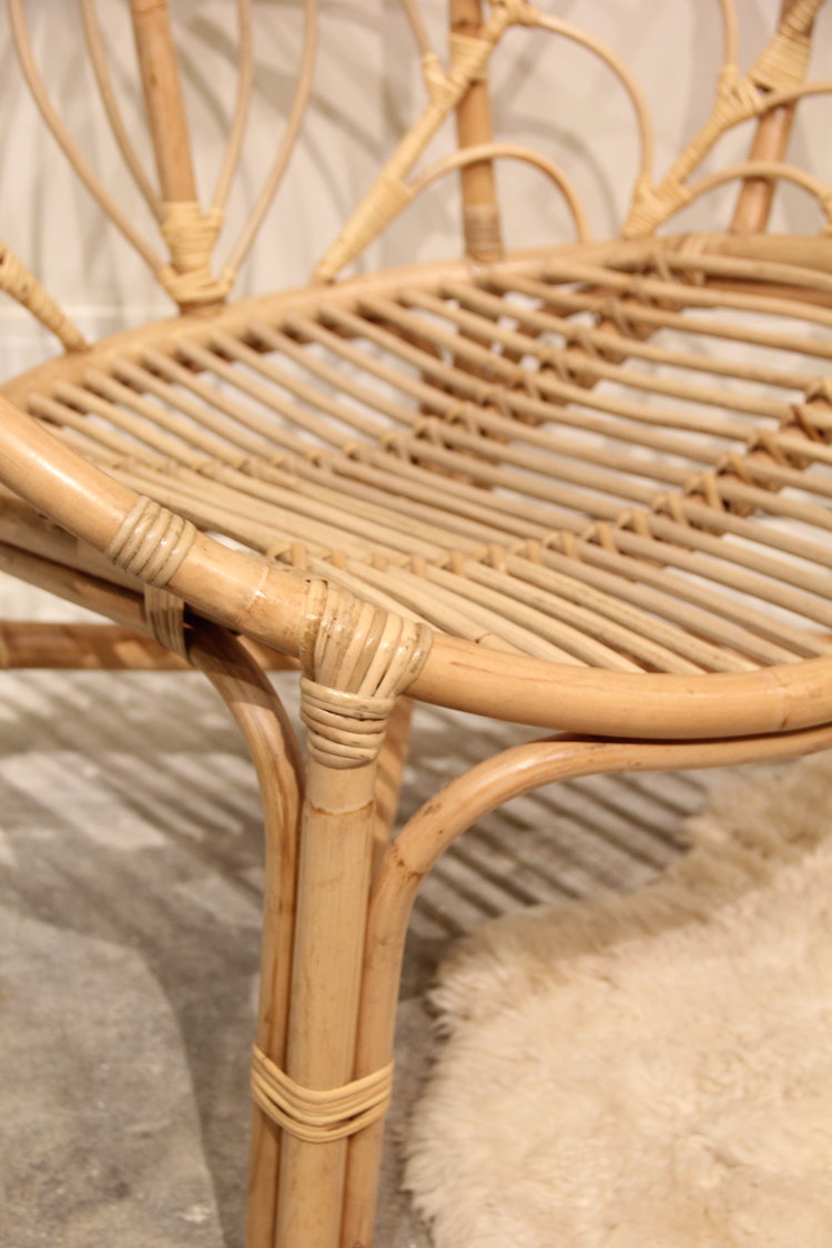 Bali Rattan Peacock Chair Natural Sample Sale Last One The